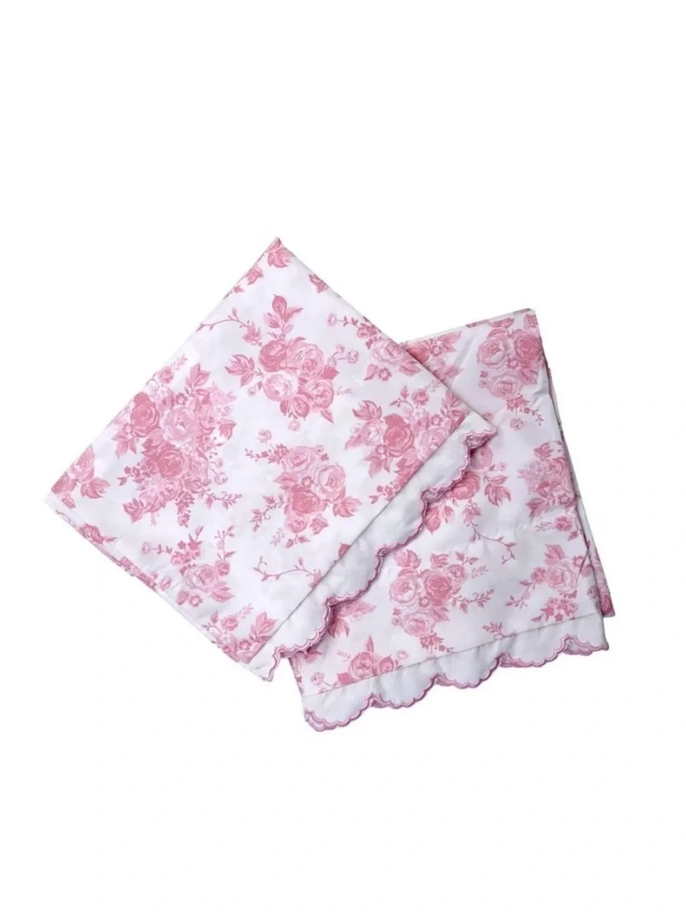 Charming Cottage Floral Pink Full Sheet Set - Classic Rose Print